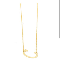 Load image into Gallery viewer, Small Gold Initial Necklace