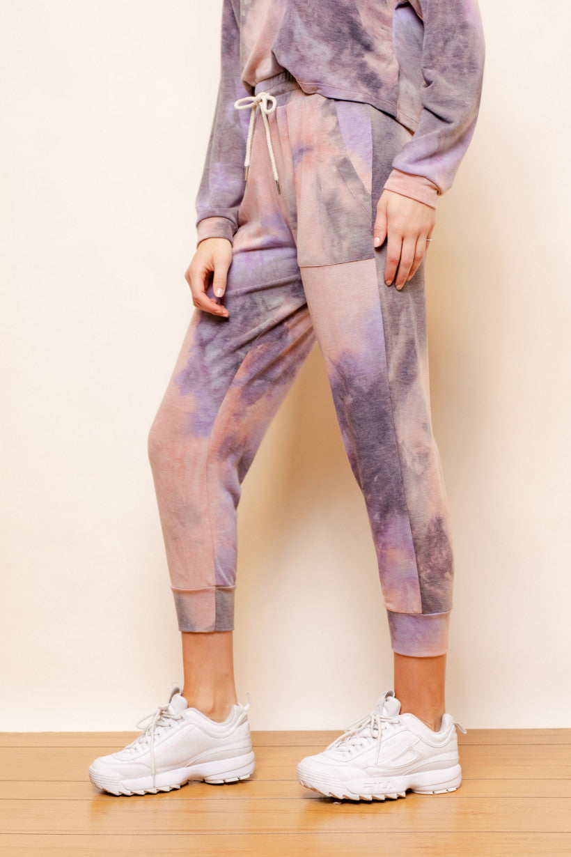 Grey & Coral Tie Dye Set – Ambitions Boutique