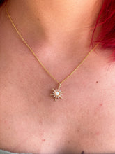 Load image into Gallery viewer, Opal Star Gold Necklace