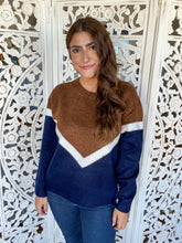 Load image into Gallery viewer, All About Autumn Color Block Sweater