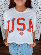 Load image into Gallery viewer, USA Crop Tee