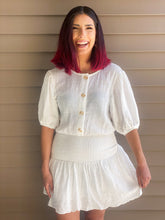 Load image into Gallery viewer, Sweet &amp; Smocked Dress in White