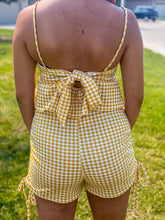 Load image into Gallery viewer, Yellow Gingham Shorts