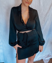 Load image into Gallery viewer, Luxe Satin Top in Black