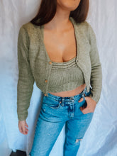 Load image into Gallery viewer, Knit Cardigan in Fern