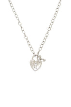 Load image into Gallery viewer, Lock &amp; Key Heart Necklace